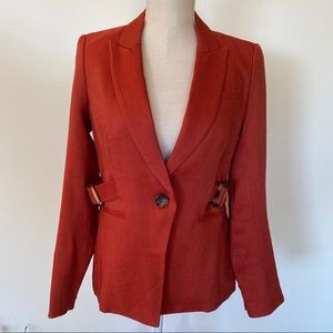 Veronica Beard Balthazar Linen Peplum DickeyJacket